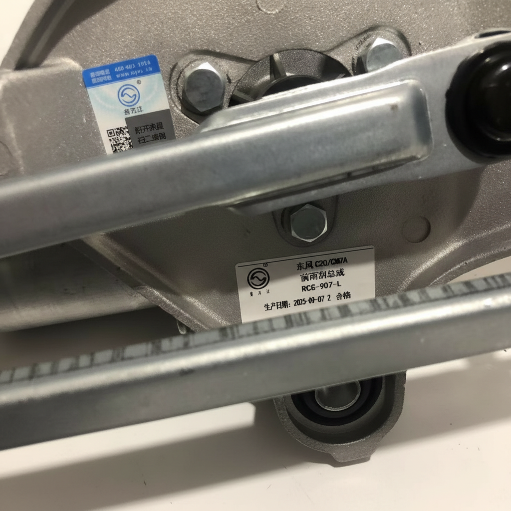 Front Windshield Wiper Motor for Dongfeng Fengxing CM7 wiper motor close-up of motor shaft and gear mechanism
