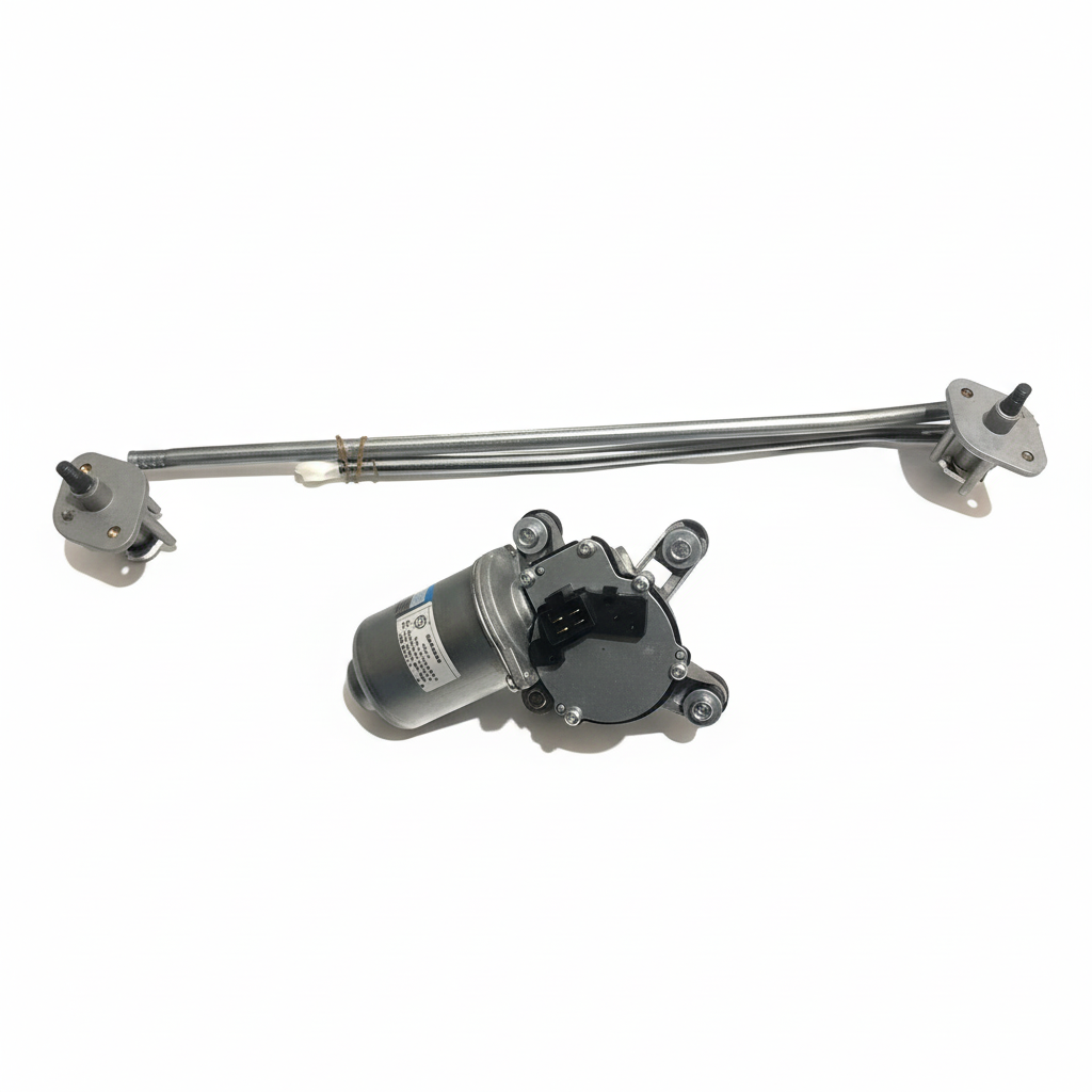 Front Windshield Wiper Motor for Haima Family motor showing mounting bracket and electrical connectors