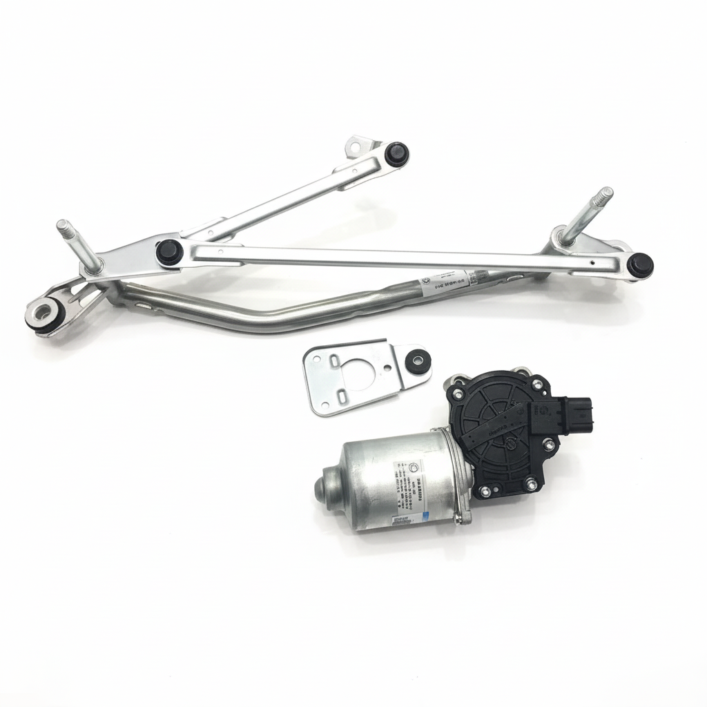 Front Windshield Wiper Motor for Haima S5 motor showing mounting bracket and electrical connectors