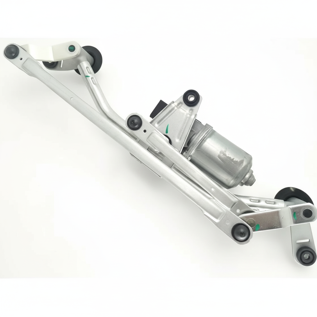Front Windshield Wiper Motor for Geely Binrui motor showing mounting bracket and electrical connectors