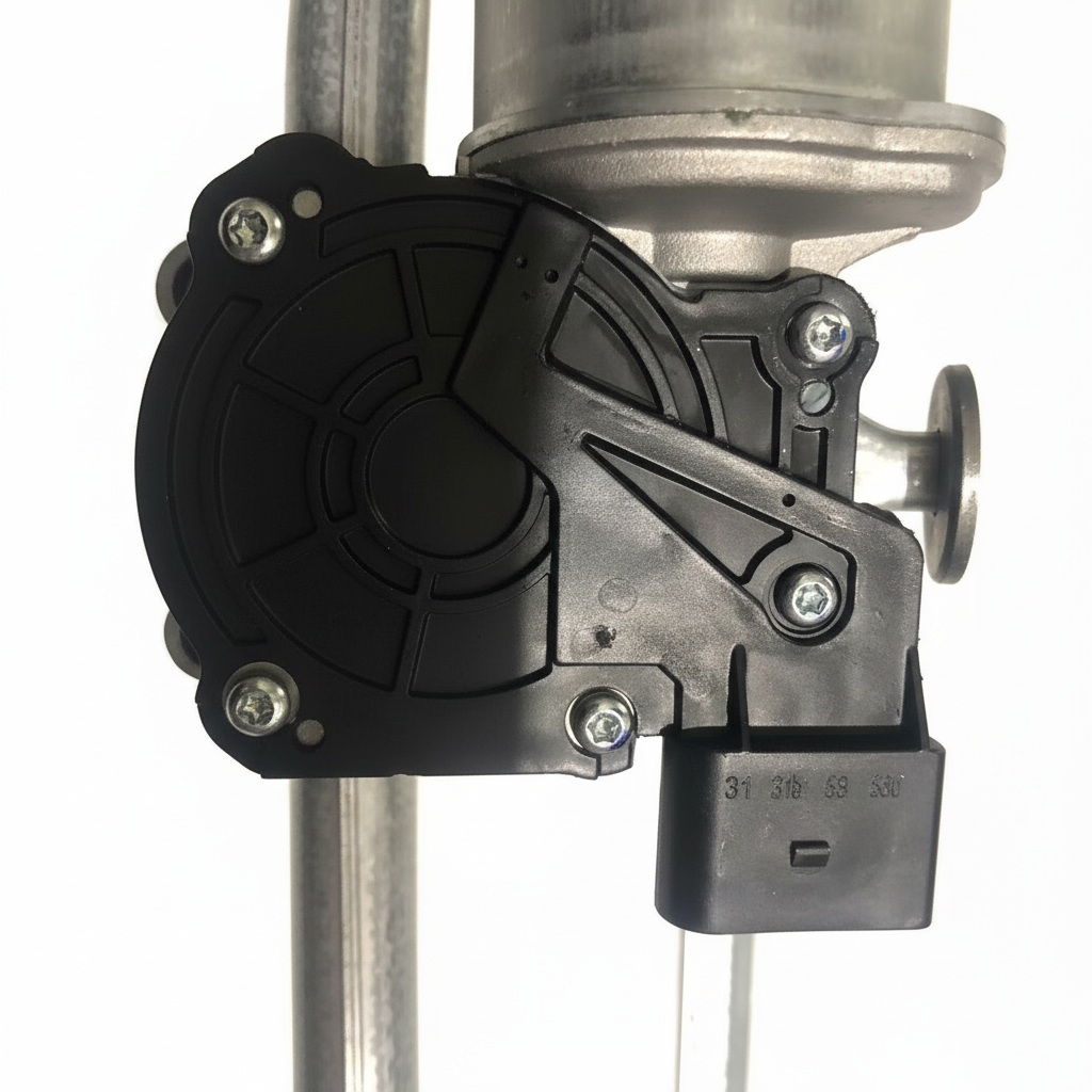 Front Windshield Wiper Motor for Geely Binyue wiper motor close-up of motor shaft and gear mechanism