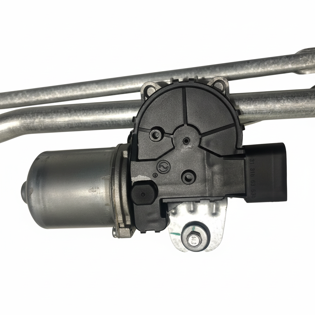 Front Windshield Wiper Motor for Geely Okavango wiper motor assembly bracket detail view