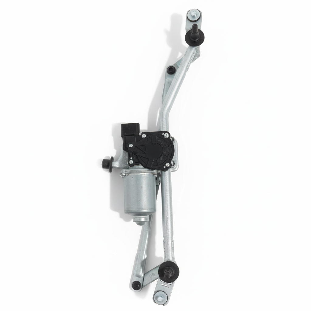 Front Windshield Wiper Motor for Geely Xingyue motor showing mounting bracket and electrical connectors