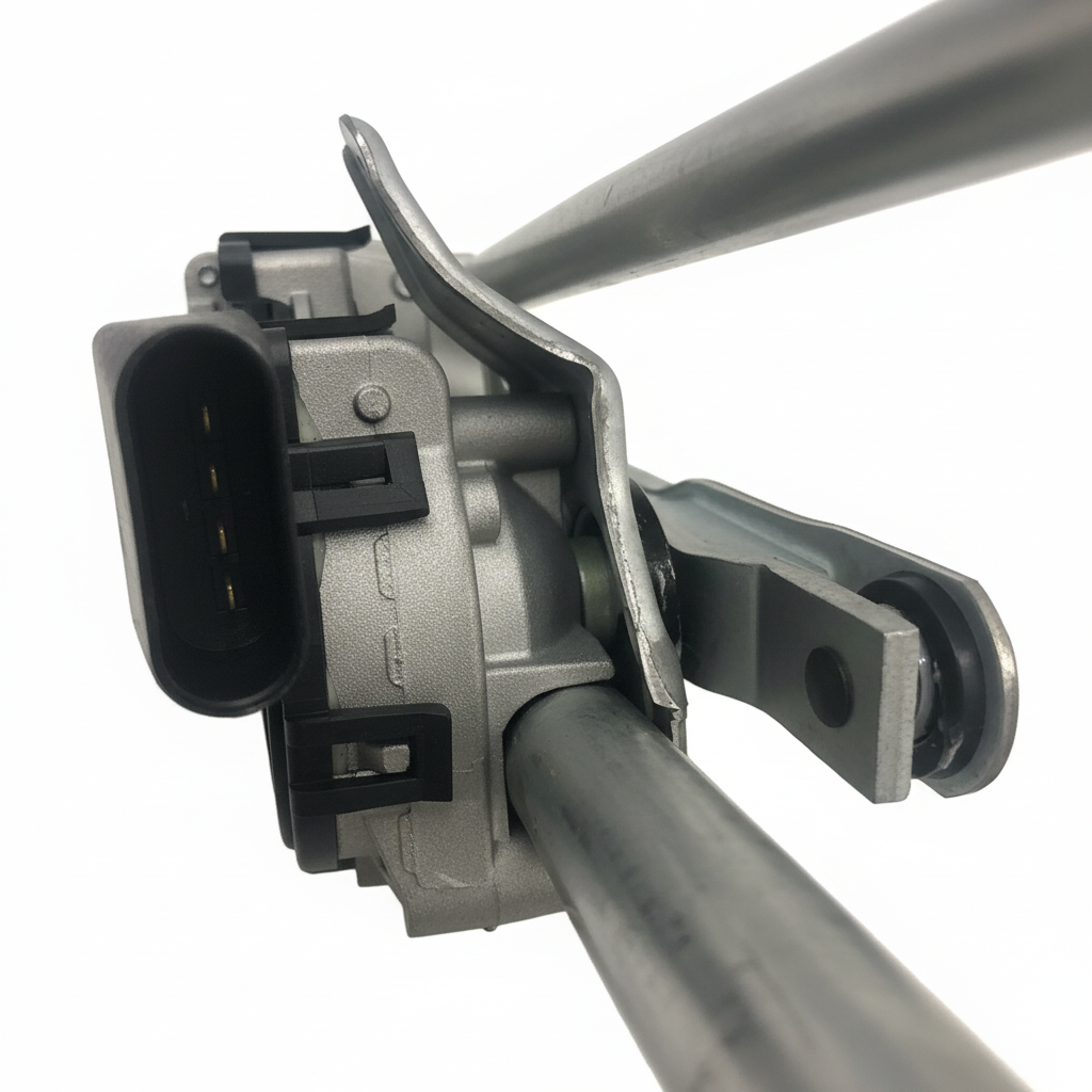 Front Windshield Wiper Motor for Geely Galaxy wiper motor assembly bracket detail view
