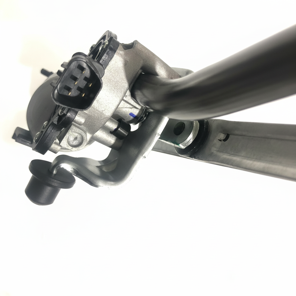 Windshield Wiper Motor for Geely Vision wiper motor close-up of motor shaft and gear mechanism