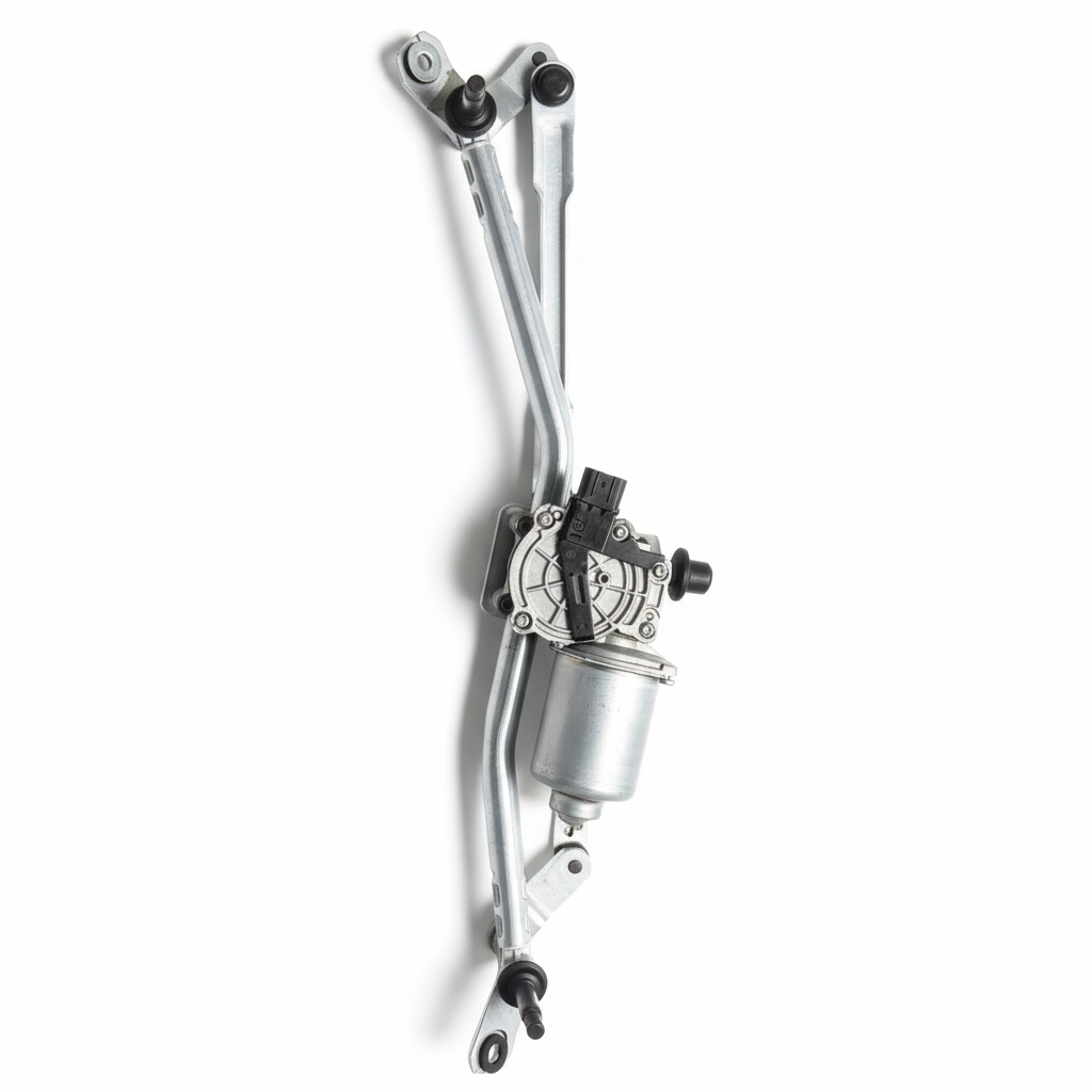 Windshield Wiper Motor for Geely Vision motor showing mounting bracket and electrical connectors