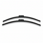 Universal windshield wiper blade on test windshield